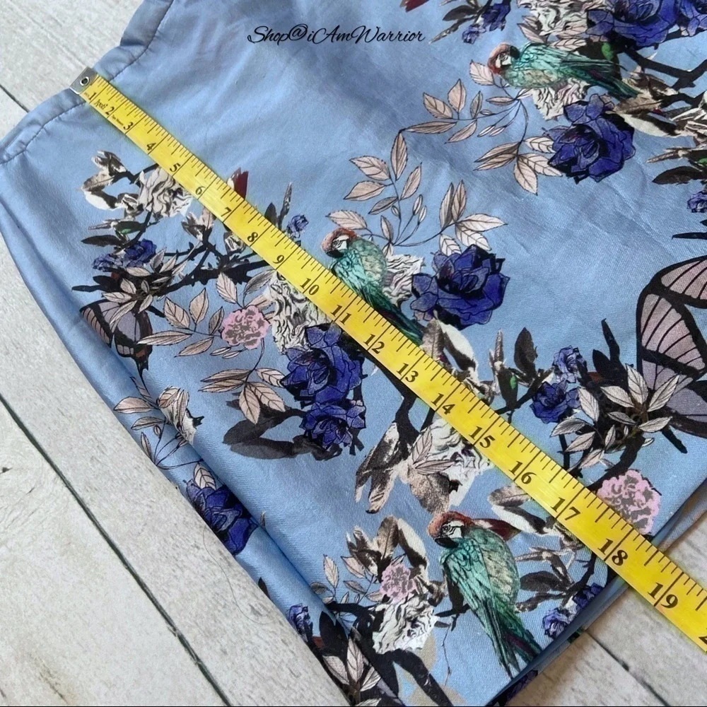 J.Crew Collection silk shantung botanical bird mini skirt *shop@iamwarrior